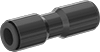 Push-to-Connect Tube Fittings with Shut-Off for Air
