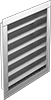 Fixed-Blade Wall-Mount Louvers