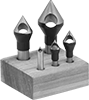 Fluteless Smooth-Finish Countersink Sets for Screws