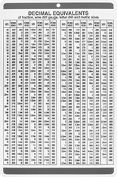 Image of Product. Front orientation. Reference Charts. Style A.
