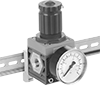 DIN-Mount Compressed Air Regulators
