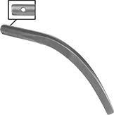 Image of Product. Front orientation. Wedges. Curved Wedges, Steel with Tether Hole.