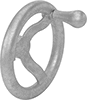 Unthreaded-Hole-Mount Spoked Hand Wheels