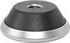 Easy-Slide Vibration-Damping Rigid Leveling Mounts with Threaded Hole
