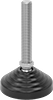 Static-Control Swivel Leveling Mounts with Threaded Stud