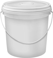 Image of Product. Pail. Front orientation. Cleaners for Tumbling. Pail.