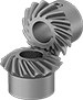 Spiral miter gears