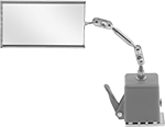 Image of Product. Front orientation. Inspection Mirrors. Magnetic-Base Inspection Mirrors, Glass Rectangular Mirrors, Style A.
