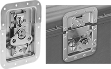 Image of Product. Front orientation. Contains MultipleImages. Draw Latches. Turn-to-Open Padlockable Draw Latches, Mortise Mount.