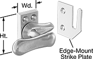Image of Product. Front orientation. Window Latches. Latches for Swing-Open Windows.