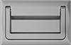 Threaded-Hole-Mount Recessed Folding Pull Handles with Mounting Plate