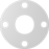 Ultra-Chemical-Resistant Compressible Reinforced ePTFE Pipe Gaskets with Bolt Holes