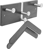 Image of Product. Front orientation. Hanging Hooks. Hanging Hook Racks, Style F.