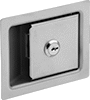 Paddle-Handle Keyed Push-to-Close Locking Latches