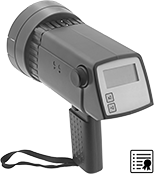 Image of Product. Stroboscope with External Trigger Sensor. Front orientation. Stroboscopes. Cordless Stroboscopes with Certificate of Calibration, Xenon, LCD Display, External Trigger Sensor.