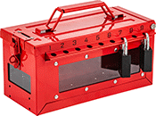 Image of ProductInUse. Style C (Padlocks Not Included). Front orientation. Lockouts. Portable Group Lockout Boxes, Style C.