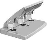 Image of Product. Fixed 3-Hole Punch. Front orientation. Paper Hole Punches. 3-Hole Punch, Fixed Hole Spacing.