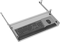 Image of ProductInUse. Front orientation. Contains MultipleImages. Keyboard Trays. Style C.