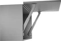 Image of ProductInUse. Front orientation. Lid Supports. High-Capacity Lid Supports.