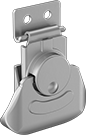 Image of Product. Front orientation. Draw Latches. Turn-to-Open Draw Latches, 300 Series Stainless Steel.