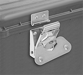 Image of ProductInUse. Front orientation. Draw Latches. Turn-to-Open Draw Latches.