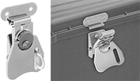 Image of Product. Front orientation. Contains MultipleImages. Draw Latches. Turn-to-Open Padlockable Draw Latches, Surface Mount.