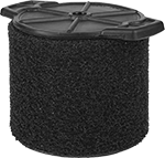 Image of Product. Front orientation. Vacuum Cleaner Filters. Mini-Tank Plug-In Wet/Dry Vacuum Cleaners, Foam Filters.