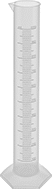 Image of Product. Front orientation. Graduated Cylinders. Plastic Graduated Cylinders, Polypropylene.
