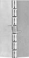 Image of Product. Front orientation. Hinges. Spring Hinges, Without Mounting Holes.
