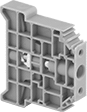 Image of Product. Front orientation. Distribution Bars. Modular Distribution Bars, Brackets, DIN-Rail Mount.