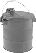 Image of Product. Front orientation. Pails. Steel Pails with Flame Arrester.