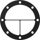 Image of Product. Front orientation. Heat Exchanger Gaskets. For 4-Pass Heat Exchangers.