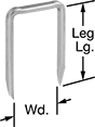 Image of Product. Style A. Front orientation. Contains Annotated. Cable Holders. Staple Hammer-In Cable Holders, Flat Staples, Style A.