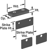 Image of Product. Front orientation. Contains Annotated. Magnetic Latches. Style 9.