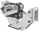 Image of Product. Counter for Wire, Cable, and Hose. Front orientation. Wire, Rope, and Cord Length Measurers. Build-Your-Own Wire, Rope, and Cord Length Measurers, Counters, For Hose, For Cable, For Wire, 99,999 ft. Maximum Length Measured, 1/8" to 2" OD Material.