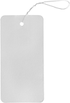 Image of Product. Front orientation. Tags. Weather-Resistant Cardstock Write-On Tags, Rectangle with Wire Tag Holder, Tags.