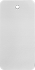 Image of Product. Front orientation. Tags. Weather-Resistant Cardstock Write-On Tags, Rectangle, Tags with Metal Grommet.