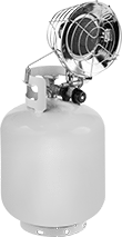 Image of Product. Front orientation. Radiant Heaters. Short-Range Gas Radiant Heaters, 1 Burner.