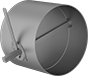 Image of Product. Front orientation. Duct Airflow Dampers. Standard Duct and Fittings, Standard Airflow Damper, Male.