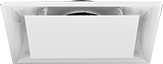 Image of Product. Front orientation. Diffusers. Ready-to-Connect Drop-Ceiling Diffusers, Plaque Diffusers.