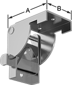 Image of Product. Front orientation. Contains Annotated. Table Leg Hinges. Folding Table Leg Hinges, For Square Legs.