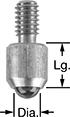 Image of Product. Front orientation. Contains Annotated. Variance Indicator Contact Points. Contact Points for Plunger Variance Indicators, Ball Contact Points.