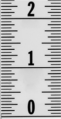 Image of Product. Front orientation. ZoomedIn view. Rulers. Adhesive-Back Vertical Rulers.