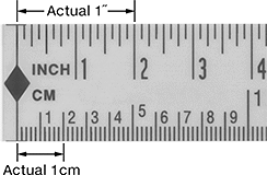 Image of Product. Front orientation. Contains Annotated. Rulers. Half-Measure Adhesive-Back Rulers.