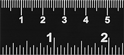 Image of Product. Front orientation. Rulers. Easy-Read Rulers.