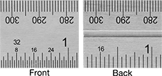 Image of Product. Inch/Metric. Front orientation. ZoomedIn view. Contains Annotated, MultipleImages. Squares. Combination Squares, Blades with Square Head with Built-In Level, Metric, Inch.