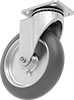 Lightweight Casters with Rubber Wheels