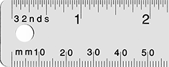 Image of Product. Front orientation. Rulers. Rulers, Corrosion-Resistant Stainless Steel.