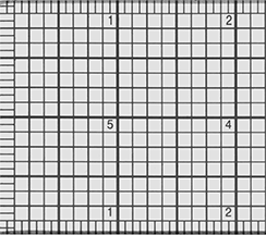 Image of Product. Front orientation. ZoomedIn view. Rulers. See-Through Rulers, For Center Finding, Style A.