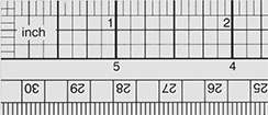 Image of Product. Front orientation. ZoomedIn view. Rulers. See-Through Rulers, For Center Finding, Style C.